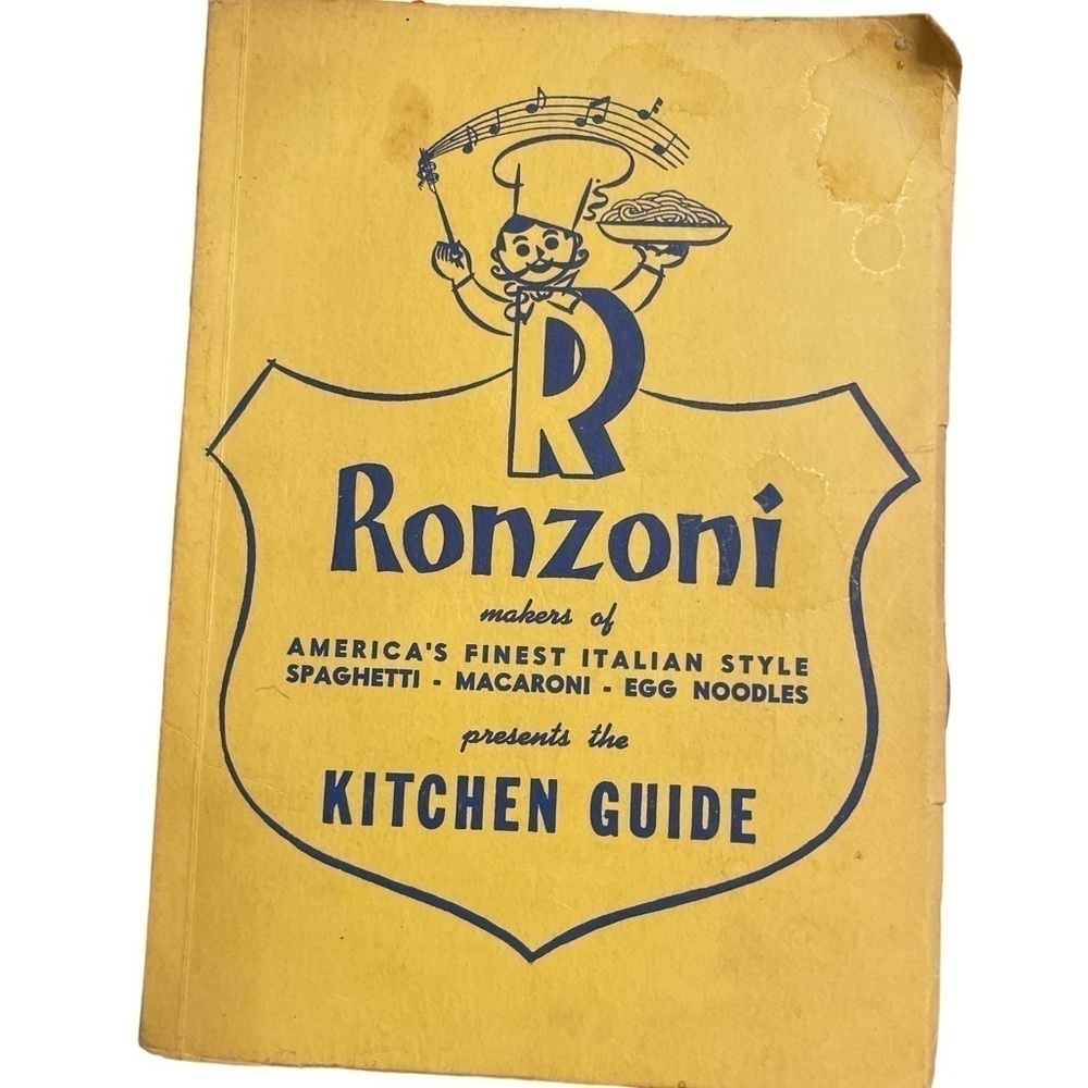 Vintage 1940 Ronzoni Kitchen Guide